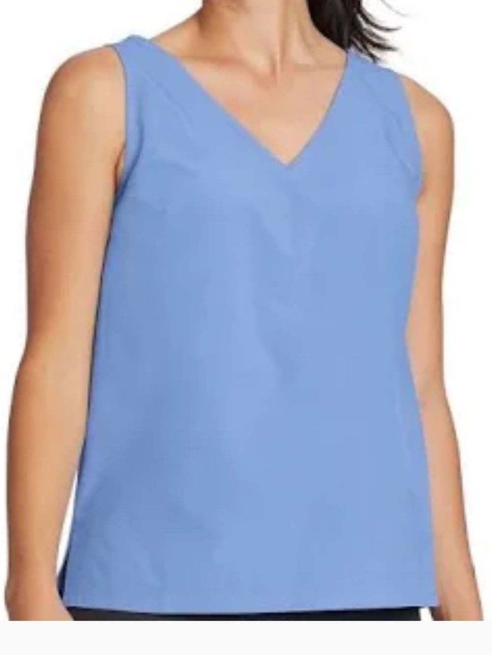 Eddie Bauer Women's Departure V-Neck Tank Top, Peakblue, Size 1x, Nwt